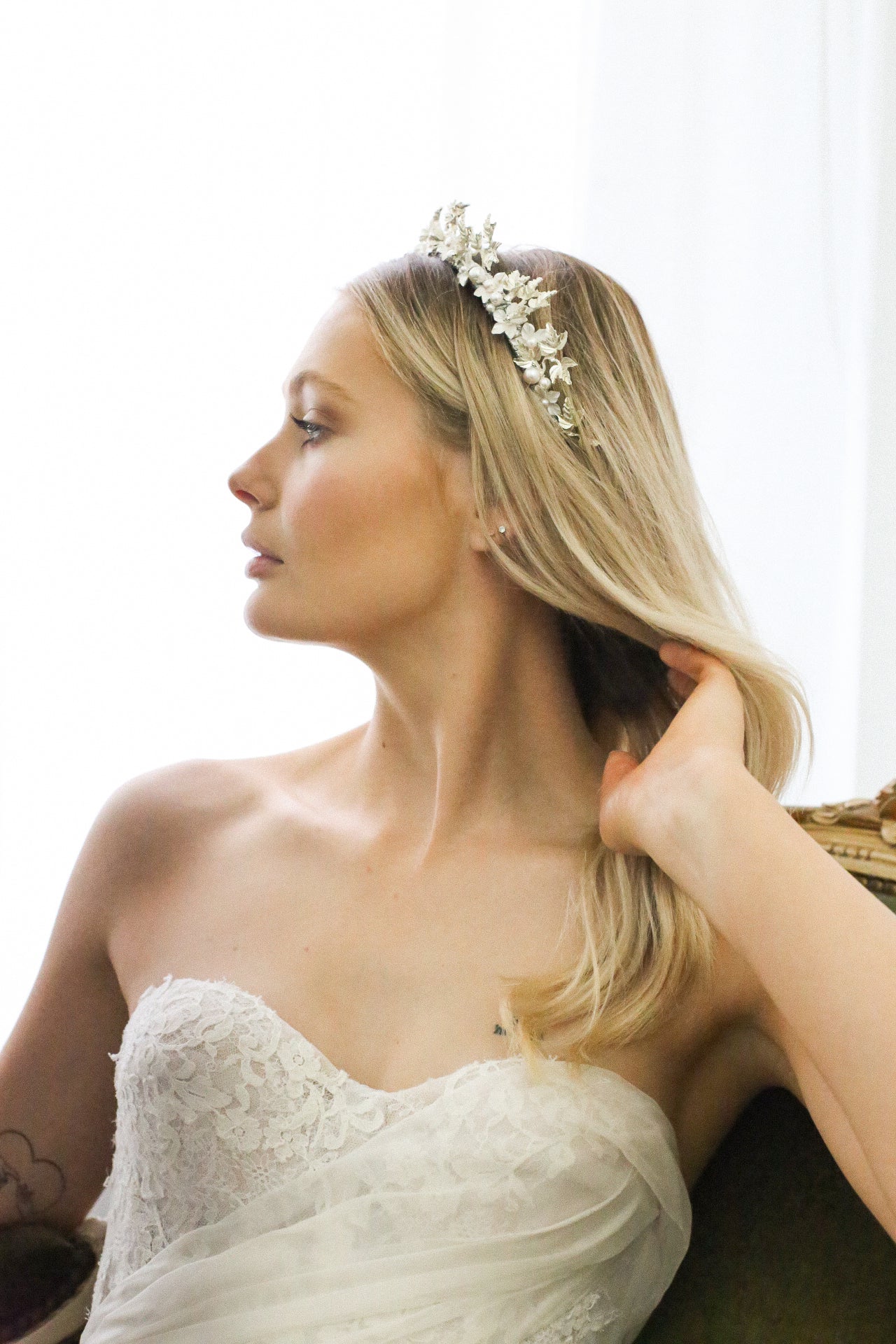 Amara Silver Headband