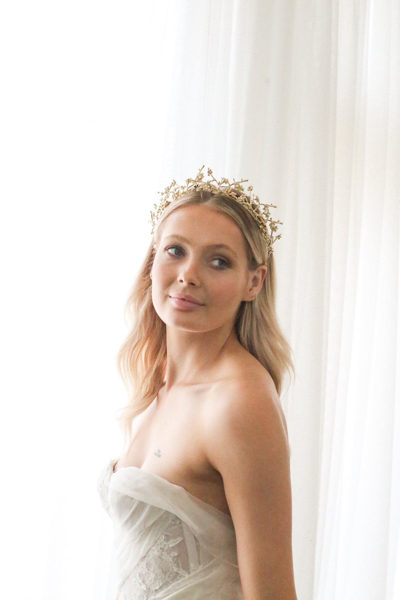 Augustine - Gold Wedding Headband