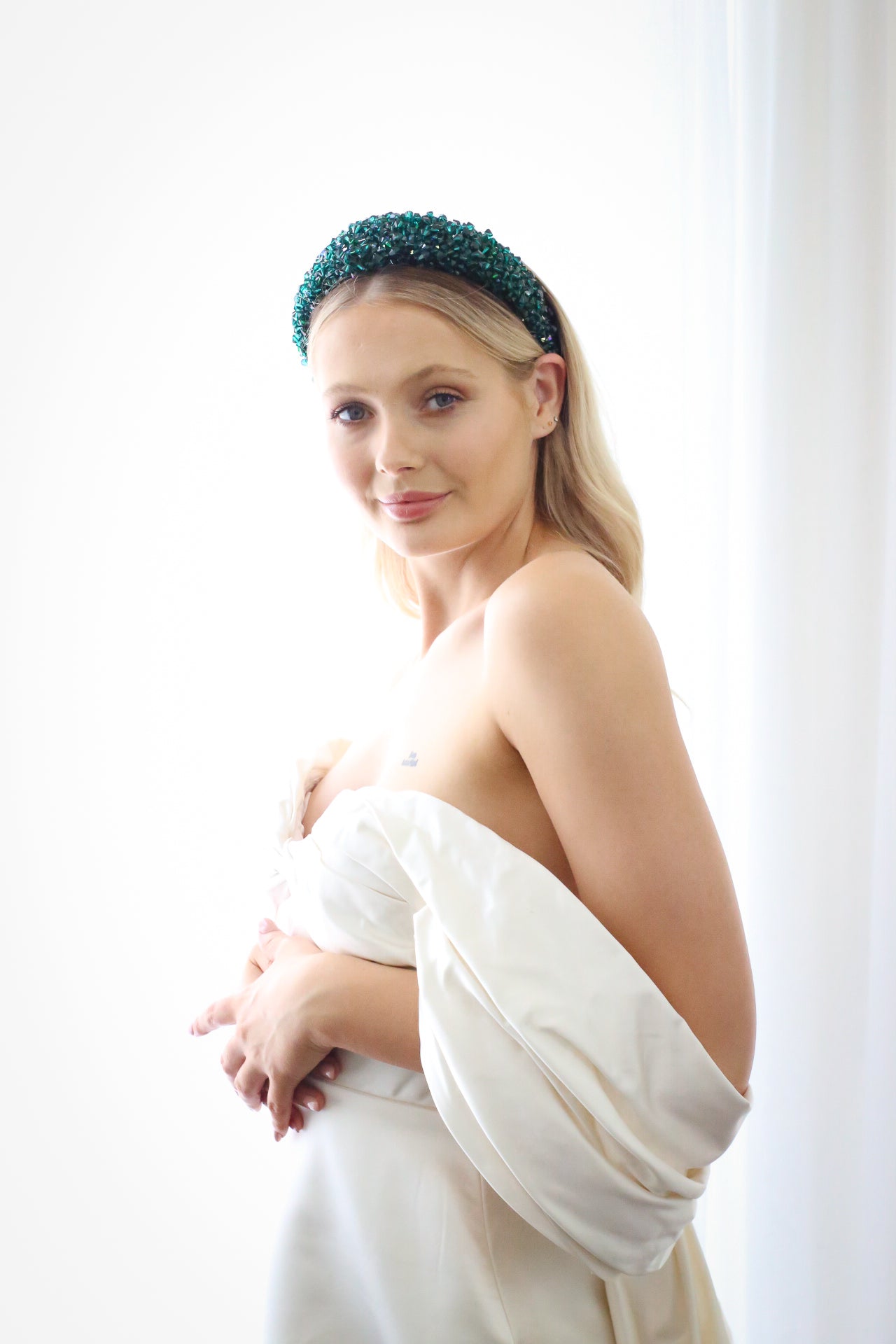 Aurelia Crystal Headband - Black
