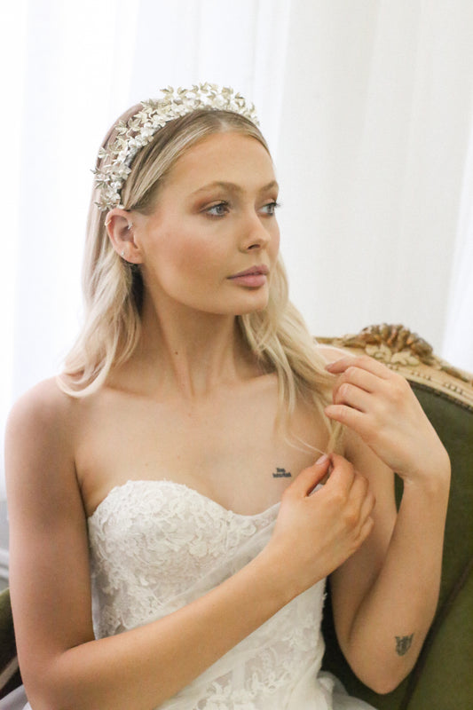 Amara Silver Headband