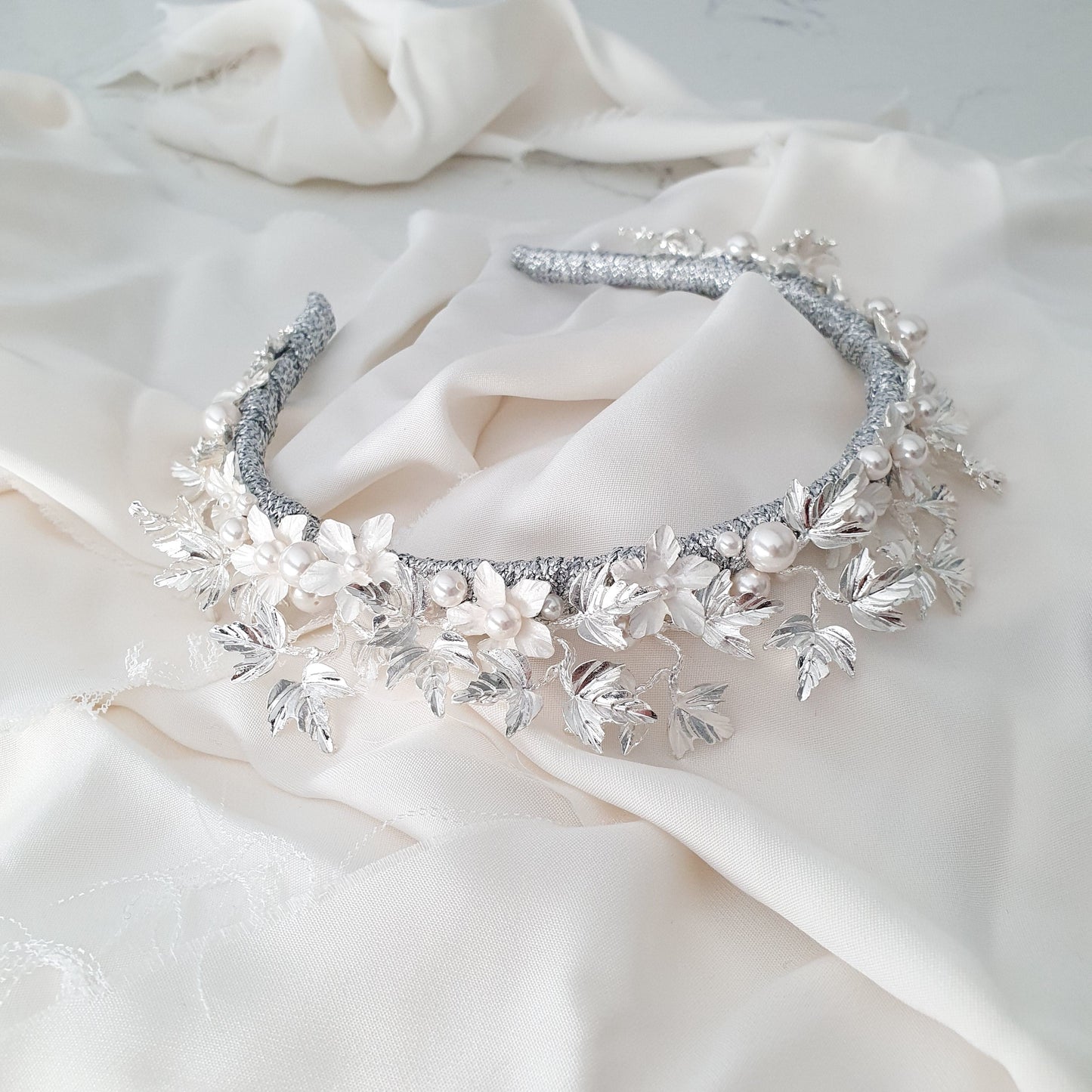 Amara Silver Headband
