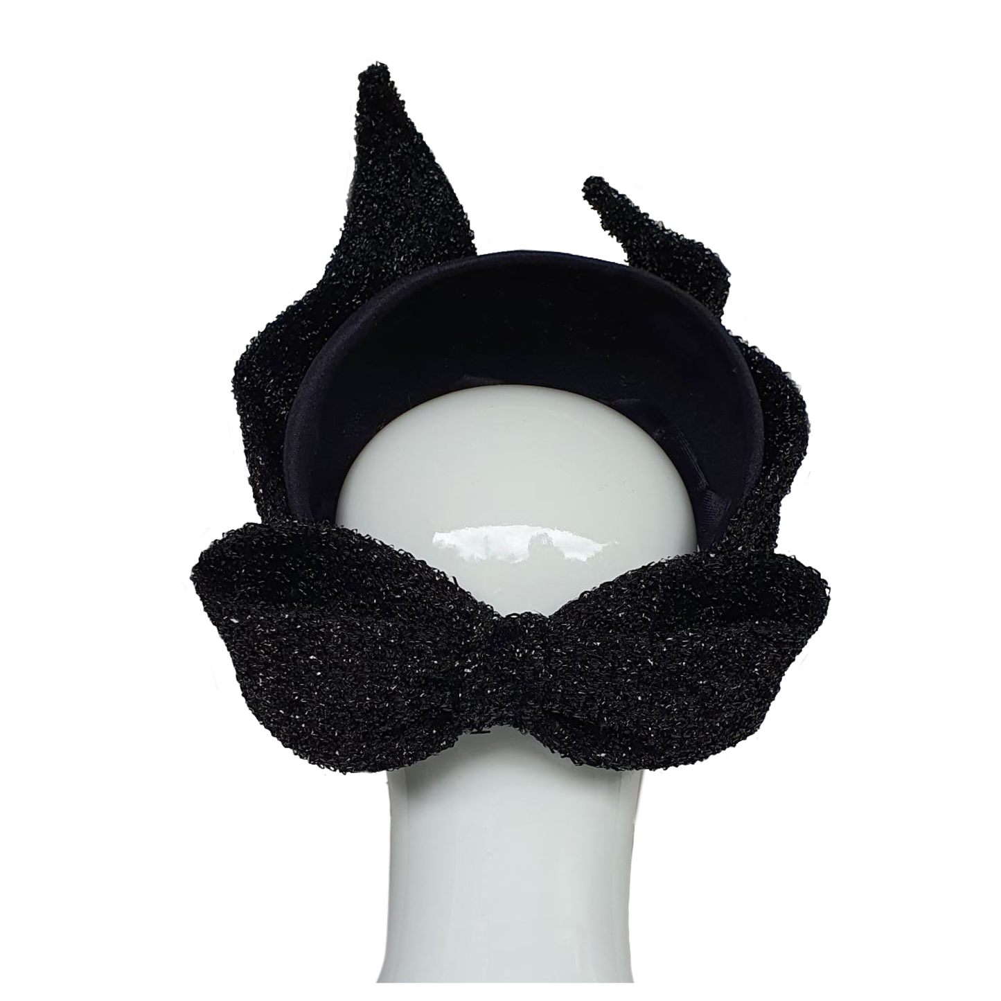 Coco - Black Velvet Headpiece