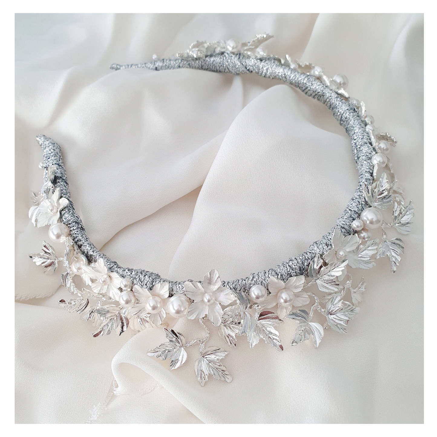 Amara Silver Headband