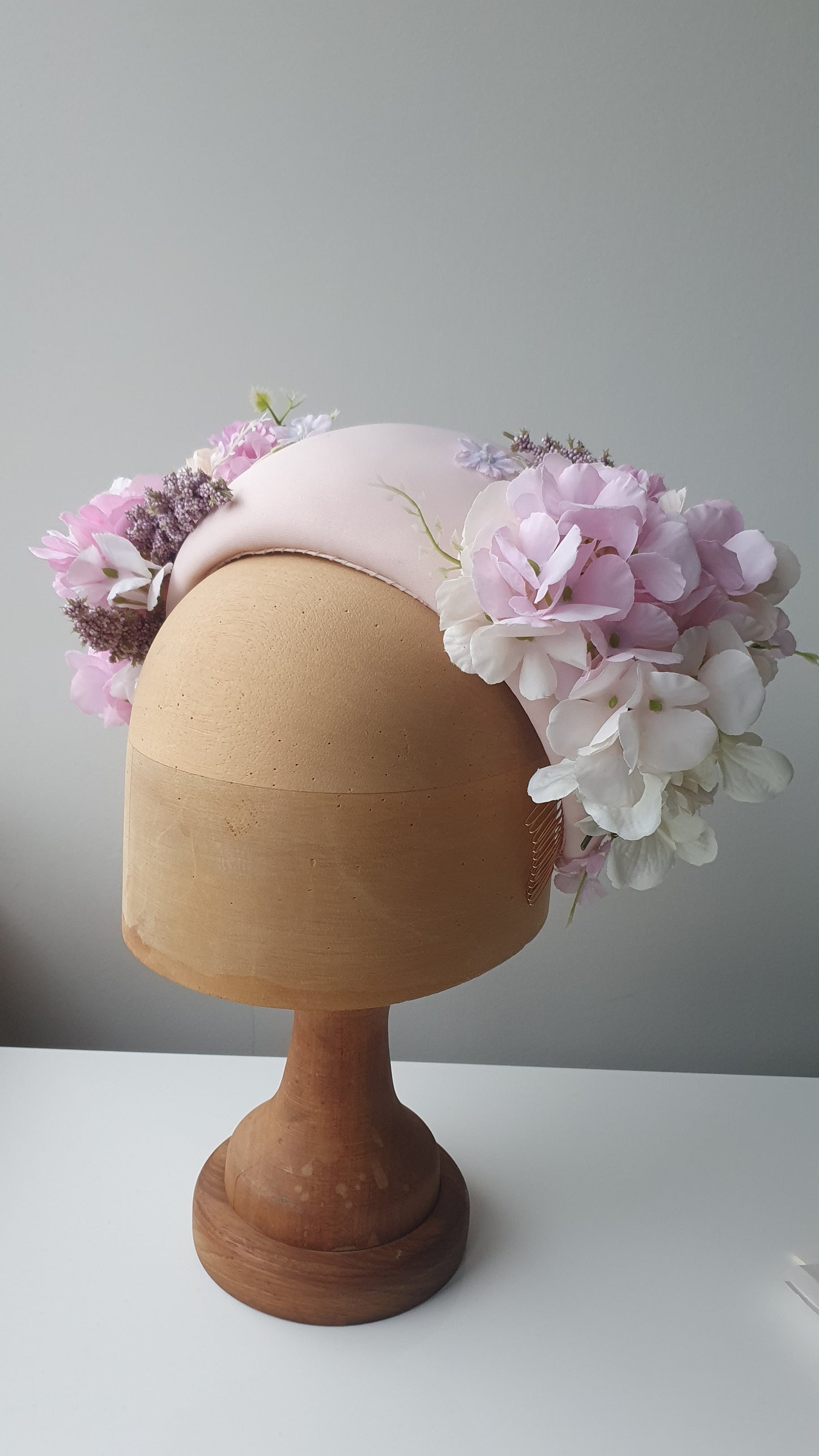 Faye - Pink Floral Headpiece