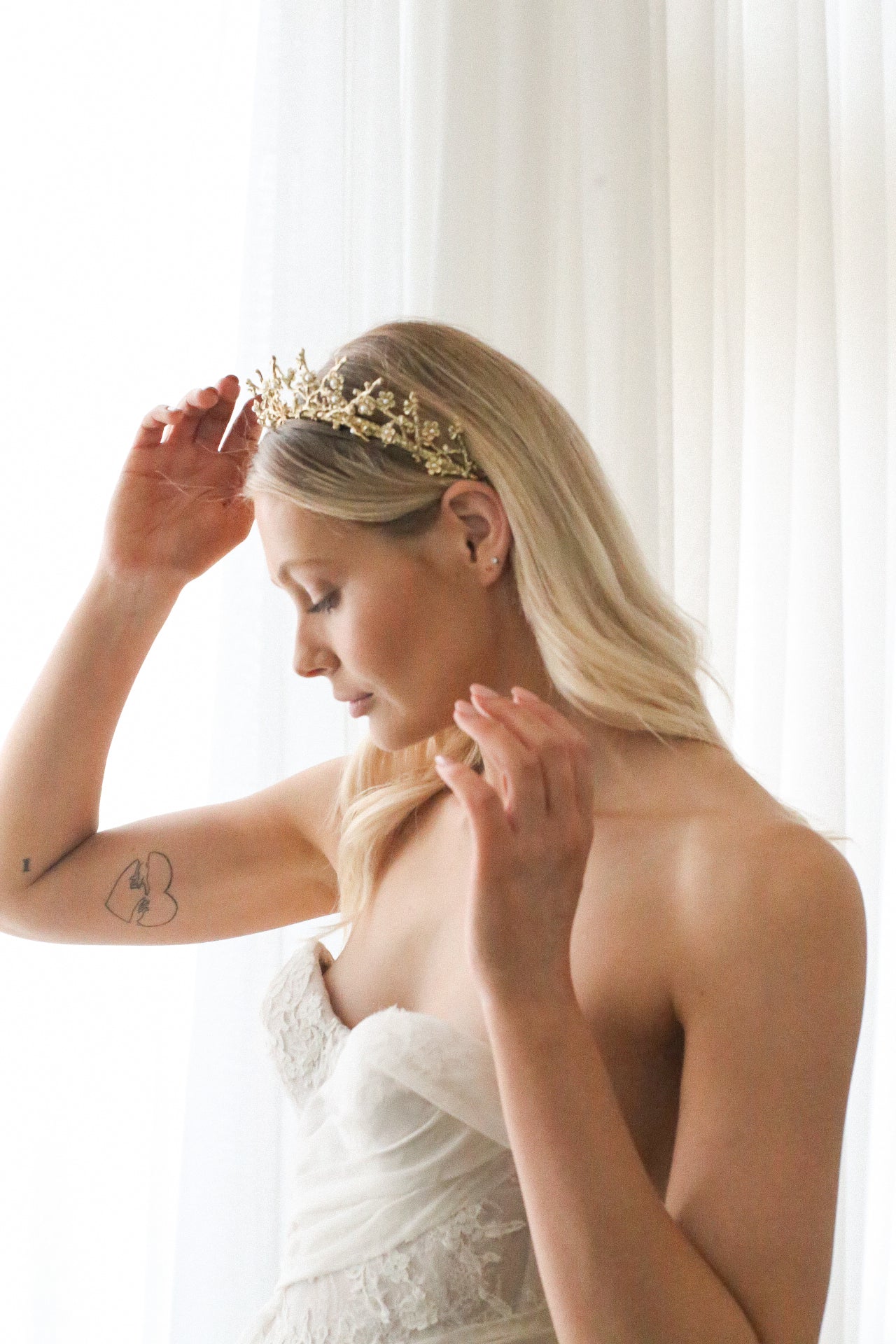 Augustine - Gold Wedding Headband