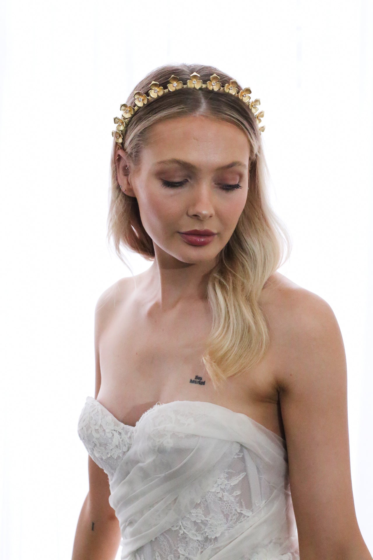 Laura - Gold Flower Bridal Headband