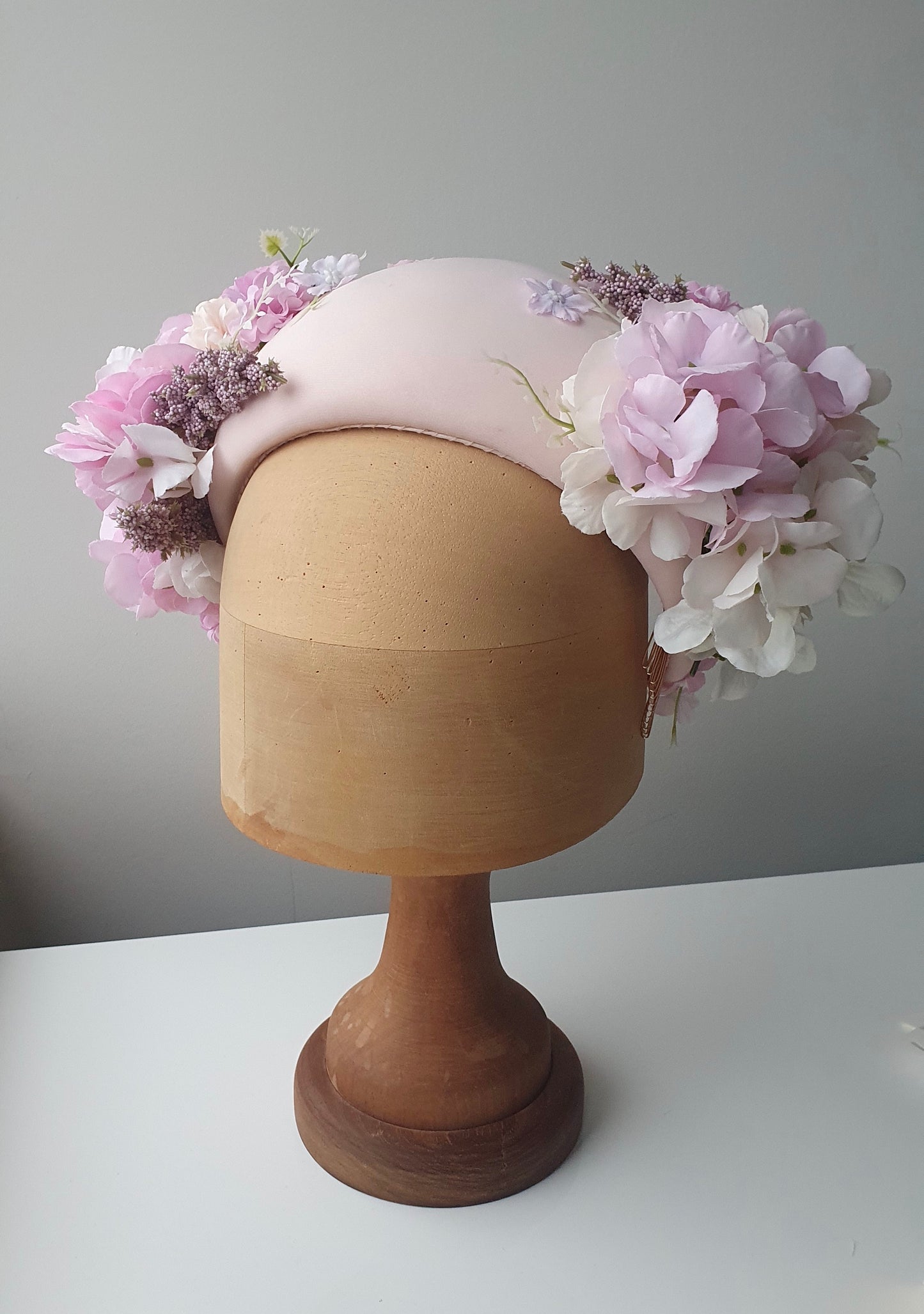 Faye - Pink Floral Headpiece