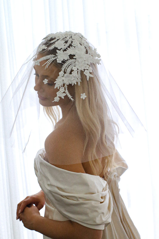 Penelope - Mini Lace Veil