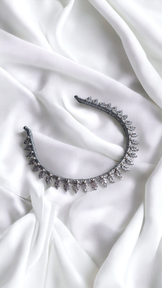 Anya - Crystal and Pearl Headband