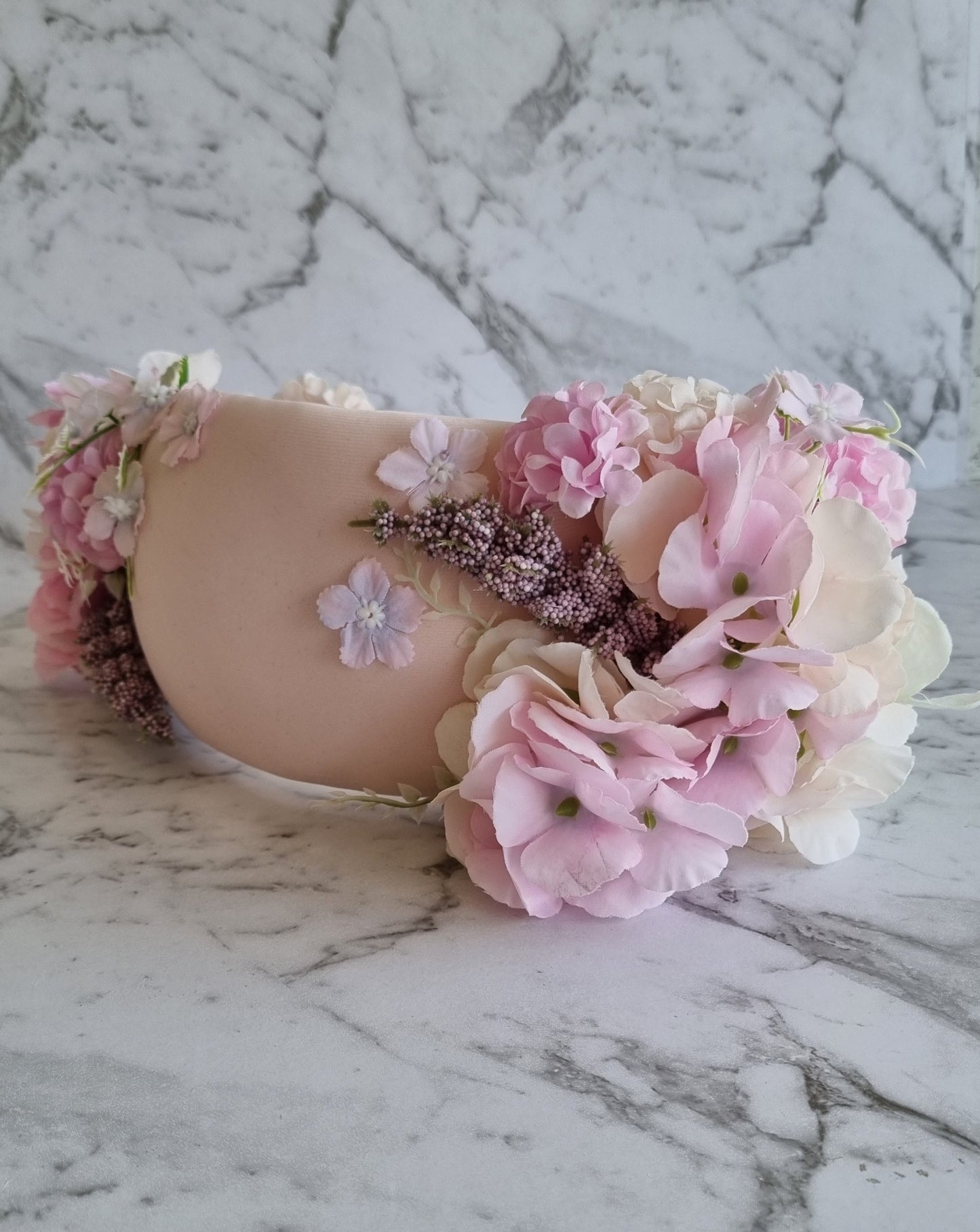 Faye - Pink Floral Headpiece