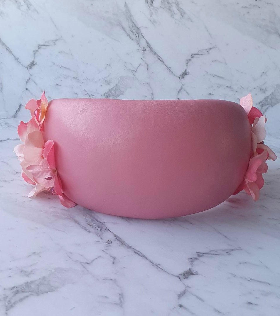 Hayley - Pink Hydrangea Headpiece