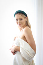 Aurelia Crystal Headband - Black