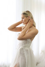Augustine - Gold Wedding Headband