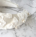 Madeline Lace and Pearl Headband