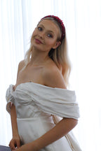 Aurelia Crystal Headband - Red