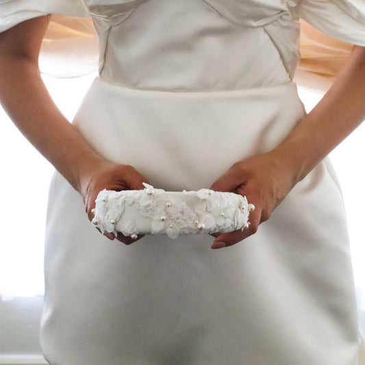 Madeline Lace and Pearl Headband