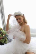 Sophia Pearl and Tulle Headband