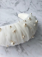 Sophia Pearl and Tulle Headband