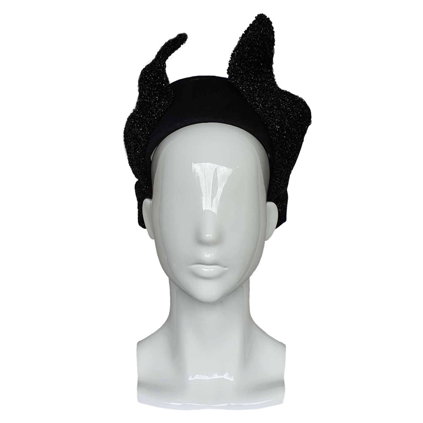 Coco - Black Velvet Headpiece